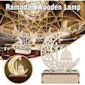 Miniatyrbilde 4 av 5: Ramadan LED-trelampe, Ramadan-lykt LED, Ramadan-dekorasjonslys, dekorative halvmånelykter for fester