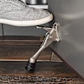Pikkukuva 5 / 5: 1 kpl Hands-Free -potkun ovenpysäytin, satiininnickel (hopea)