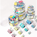 Miniatyrbillede 4 af 4: Mappeclips Metal Foldback Clips Assorterede Farver Klemmer Papirclips -aya