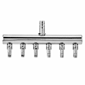 Miniatyrbillede 1 af 5: Akvarie Luftpumpe Reguleringsventil, Rustfrit Stål Akvarie Fisktank Luftpumpe Ventil 8mm Drej til 4mm Splitter Kontrolventil