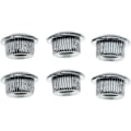 Miniatyrbillede 3 af 4: Metal Chrome 10mm Guitar Tuners Konverteringsbøsninger Adapter Ferrules Til Vintage Guitar Tuning Keys