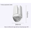 Miniatyrbilde 4 av 5: Hvit Mini Bluetooth Magic Ball Music Light White Noise Bluetooth-høyttaler, farger LED-nattlys for voksne hjemmekino