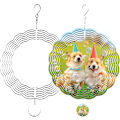 Miniatyrbillede 1 af 5: Sublimering Vind Spinner Blanks - 10 Tommer Aluminium Metal Spinners