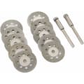 12-pack 22 mm Mini Perforerade Diamantkapskivor, Kapskivor, Dorn Ann Arbor