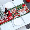 Miniatyrbillede 5 af 5: Glædelig Jul Bordløber, Rensedyr Snefnug Juleduge til Hjemmefest Jul 14 x 71 Tommer-2stk