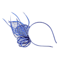 Miniatyrbilde 4 av 4: Mesh Hodebånd Hodeplagg Fascinator Bryllup Damer Dagsløp Royal Ascot (Blå)