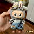 Miniatyrbillede 1 af 3: Labubu Modesæt - Outfit til 15/17cm Plysdukker, V1 V2 Stropper Bukser LBB-101