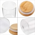 Miniatyrbild 4 av 5: 12-pack Kryddburkar Förvaring Glasburkar 120ml med Trälock Högkvalitativ Bambu för Förvaring av Te, Örter och Kryddor