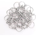 Miniatyrbilde 5 av 5: Nøkkelring Dusker, 150stk Bulk Nøkkelring Sett Inkluderer 50stk Dusker Til Håndverk, 50stk Nøkkelring Ringer Til Akryl Nøkkelring
