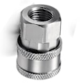 Miniatyrbillede 3 af 5: 1 sæt NPT 1/4 tommer højtryksrenser kobling tilslut stik han hun 1/4 hurtigkobling fittings Pre