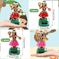 Miniatyrbild 2 av 5: Solfjäderdriven Hula-flicka Dashboard Dockor Sol Dansare Figurer Bil Hula-flicka Dashboard Bil Dashboard Dansande Figur Hawaiiansk Hula Leksak Skakande Huvud Dans