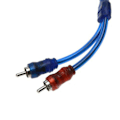 Miniatyrbillede 5 af 5: 2 stk. 5m 2 Rca til 2 Rca stik bilstereo lyd kobber kabel system forstærker flettet