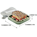 Miniatyrbilde 4 av 5: Sandwich Toast Case Sandwichbeholdere Lekkasikkert Gjenbrukbar Silikon Lunsjboks Oppbevaringspose For