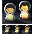 Miniatyrbillede 4 af 5: Stjernehimmel Astronaut Jord Natlys, Led Natlys Dekoration Soveværelse Lampebjørn