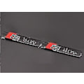 Miniatyrbilde 3 av 3: (svart) 4 stk S Logo Line Emblem, 3D Logo Metallsticker, Bylemblem for A3 A4 A5 A6 A7 A
