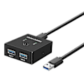 Miniatyrbild 1 av 5: Usb 3.0-switch 2 Pc Usb Bi-directional Switcher Selector Box 2x Usb3.0 Delning