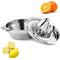 Miniatyrbilde 1 av 4: Sitronspresser, manuell juicer i rustfritt stål, juice appelsin sitron fruktpresser