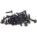 Miniatyrbillede 3 af 5: Krydshoved Træskruer - Rundt Hoved Svampehoved Fasteners Kulstofstål Selvborende Skruer (100stk, Sort)