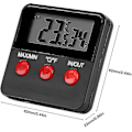 Miniatyrbillede 2 af 5: Lcd Digitalt Temperatur- og Fugtighedsmåler, Temperatur- og Fugtighedsovervågningsmåler