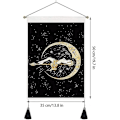 Miniatyrbild 2 av 5: 2-pack månfas tapet psykedelisk psykedelisk måndekoration för sovrum vardagsrum 35 x 50 cm