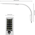 Miniatyrbillede 4 af 5: 10W Ultra Tynd Akvarium LED-Lys Ultra Lys Klip-på Belysning Lampe 24 LED'er Til Fiskekum -t