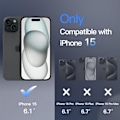 Miniatyrbilde 3 av 3: iPhone 15 Svart Magsafe Deksel