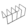 Miniatyrbilde 2 av 4: Metall Vinyl Record Display Hylle Platespiller Oppbevaring Hylle Utstilling Stativ Holder A