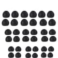 Silikonöronkuddar för 4,5-6 mm in-ear hörlurar, 3 storlekar, 18 par, svart.