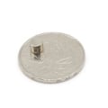 Miniatyrbillede 1 af 2: 10 stk 5 x 4 mm Neodymium Magneter NdFe Silver