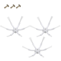 Miniatyrbild 1 av 5: 3 st Uppgraderade Sidoborstar Xiaomi Roborock S5 S50 S51 S55 Vit