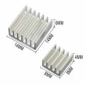 Miniatyrbillede 2 af 3: Køleribber Aluminium Raspberry Pi A, B, B+, 2, 3 osv. Silver