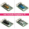 Miniatyrbillede 3 af 3: 4 st Kylflänsar Aluminium Raspberry Pi 4 Model B Silver Black