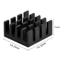 Pikkukuva 3 / 5: Jäähdytysrivat Alumiini Raspberry Pi A ja muut Black