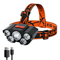 Miniatyrbilde 1 av 5: 5-LED-hodelykt USB oppladbar A5 Black