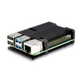 Miniatyrbilde 1 av 4: Passivt kjøleribbeskall i aluminium for Raspberry Pi 4 Black one size