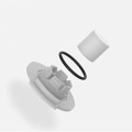Pikkukuva 2 / 3: 12 st Vattentankfilter Xiaomi Roborock E2, E3, E4, E5, S5, S6 White