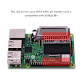 Miniatyrbild 5 av 8: CPU Info 1.6 inch 84x48 Skärmmodul Backlight Raspberry Pi Svart