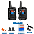 Miniatyrbillede 1 af 6: 2-Pack BaoFeng BF-C50 Lättvikts Tvåvägsradio / Walkie Talkie Black