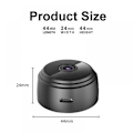 Miniatyrbild 4 av 11: A9-1W Mini WiFi Fjärrstyrd / Rörelseaktiverad Övervakningskamera Vit