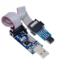 Miniatyrbild 1 av 6: USBASP USBISP AVR Programmer USB ISP USB ASP ATMEGA8 ATMEGA128 Blå