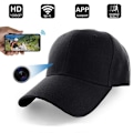 Miniatyrbilde 1 av 6: Keps med Trådlös Mini-Kamera  / Spionkamera WiFi Black one size