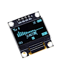 Miniatyrbild 1 av 8: Blå / Gul OLED Skärm / Displaymodul 0.96" 4 pins 128X64 Svart