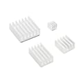 Pikkukuva 1 / 3: 4 st Kylflänsar Aluminium Raspberry Pi 4 Model B Silver Black