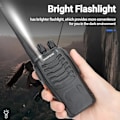 Miniatyrbillede 5 af 7: Bao Feng 888 S UHF Tovejsradio / Walkie Talkie Indbygget LED Black