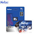 Pikkukuva 1 / 6: Netac P500 A1 64GB Micro SD TF Minneskort 100MB/S Klass 10 Black