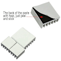 Miniatyrbild 3 av 3: Kylflänsar Aluminium Raspberry Pi A, B, B+, 2, 3 etc. Silver