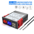 Miniatyrbillede 1 af 7: Intelligent Termostat STC-3008 DC 12V Temperaturkontroll LED med Avsläsningskabel Stonegrey