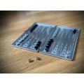 Pikkukuva 3 / 3: Magnetiskt Backgammon / Resebackgammon i Fickformat Spel Silver
