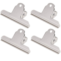 Miniatyrbild 1 av 8: 4-pack 15 cm Starka Dokumentklämmor i Stål Silver