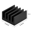 Pikkukuva 4 / 5: Jäähdytysrivat Alumiini Raspberry Pi A ja muut Black